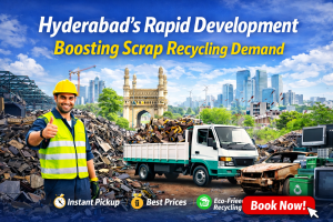 Scrap Buyers Hyderabad collecting construction scrap